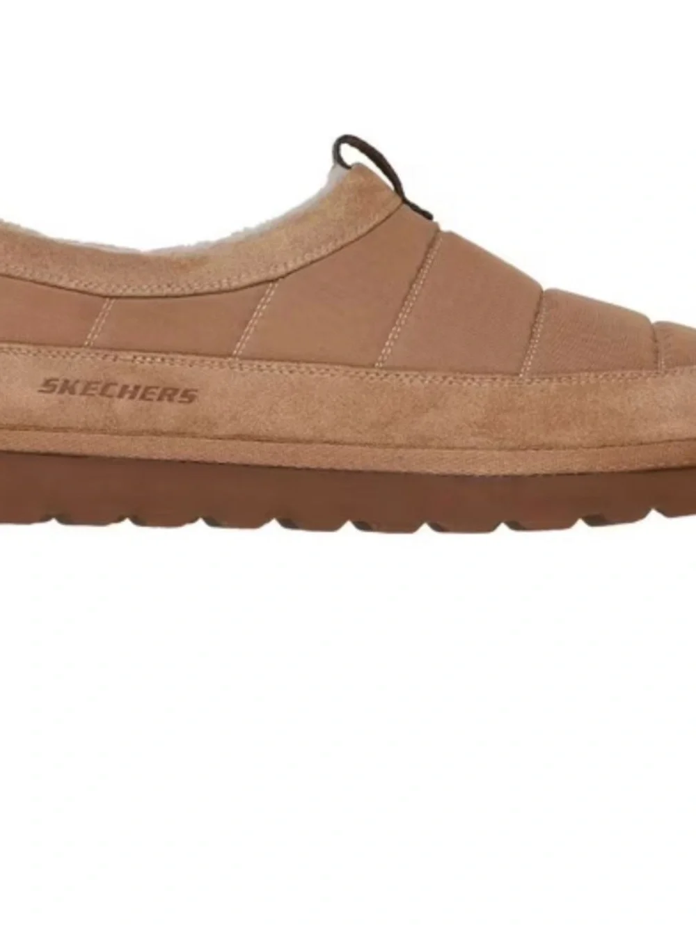 Skechers Men’s Slip-On house shoe-Tan sz10 wide fit